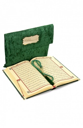 Perles De Prière Personnalisées Recouvertes De Velours à Motifs En Plexiglas Cadeau Moyen Arabe Saint Coran Vert 4897654301182 4897654301182