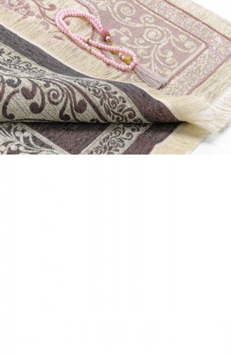 Neuer Luxus-Gebetsteppich Aus Chenille Mit Getrockneter Mihrab-Rose 4897654301419 4897654301419