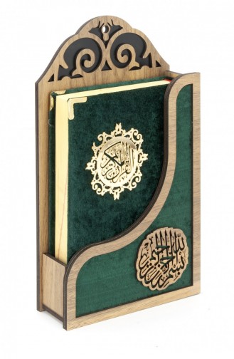 Vefa Vefa Covered Hanging Quran Set Green Color 4897654301928 4897654301928