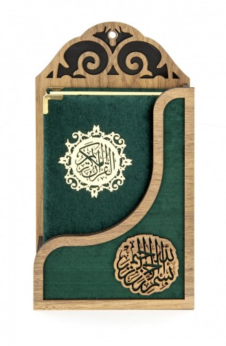 Vefa Vefa Covered Hanging Quran Set Green Color 4897654301928 4897654301928