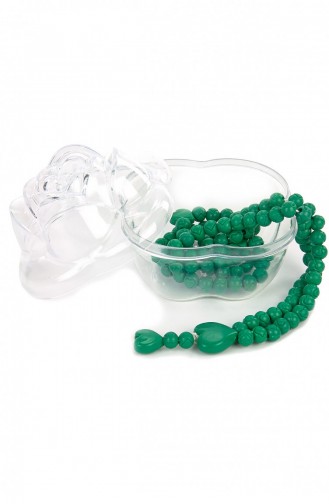 Rose Boxed Heart Patterned Rose Scented Prayer Beads Green 4897654302205 4897654302205
