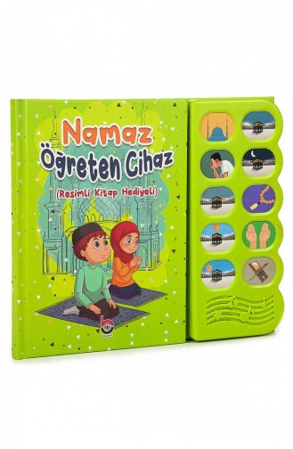 Namaz Öğreten Cihaz Resimli Kitap Seti Yeşil 4897654302237