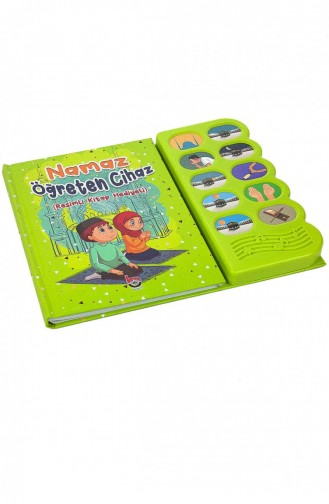 Namaz Öğreten Cihaz Resimli Kitap Seti Yeşil 4897654302237