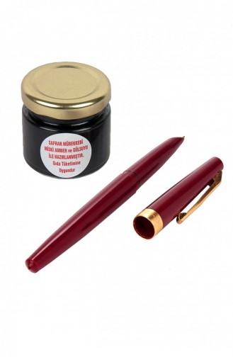 Red Saffron Ink And Claret Red Color Saffron Pen Set 40 Gr 4897654302249 4897654302249