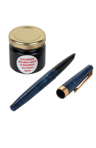 Red Saffron Ink And Dark Blue Color Saffron Pen Set 40 Gr 4897654302250 4897654302250