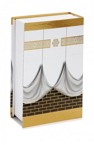 Kaaba-Gebetsteppich Aus Taft In Box Und Kaaba-Koran-Set Cremefarben 4897654302735 4897654302735