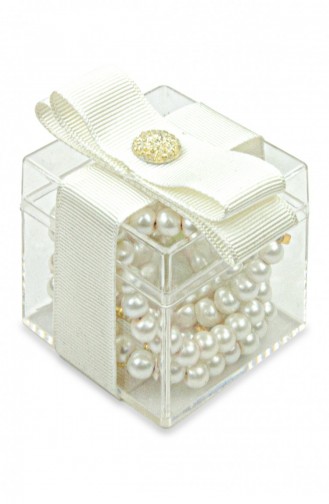 5 Pieces Gift Decorative Mica Box 99 Lu Pearl Prayer Beads White 4897654302745 4897654302745