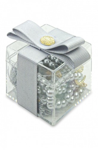 5 Pieces Gift Decorative Mica Box 99 Lu Pearl Prayer Beads Gray 4897654302747 4897654302747