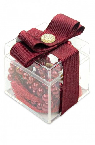 5 Stück Dekorative Glimmer-Geschenkbox 99 Lu Perlen-Gebetsperlen Rot 4897654302749 4897654302749