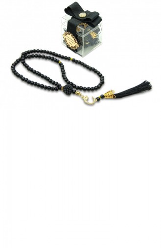 5 Pieces Gift Personalized Decorative Mica Box 99 Lu Pearl Prayer Beads Black 4897654302789 4897654302789
