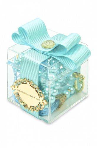 5 Pieces Gift Personalized Decorative Mica Box 99 Lu Pearl Prayer Beads Turquoise 4897654302790 4897654302790