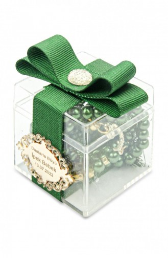 5 Pieces Gift Personalized Decorative Mica Box 99 Lu Pearl Prayer Beads Green 4897654302791 4897654302791