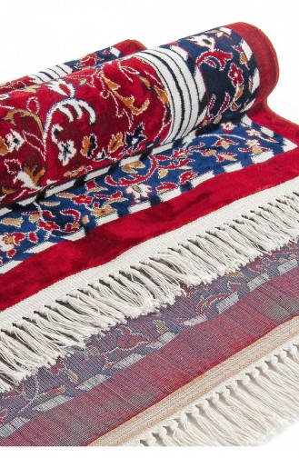 Carpet Type Woven Ravza Patterned Prayer Rug Red 4897654302862 4897654302862