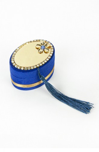 Velvet Boxed Mevlüt Gift Set With Chanting Machine And Pearl Prayer Beads Navy Blue 4897654302923 4897654302923