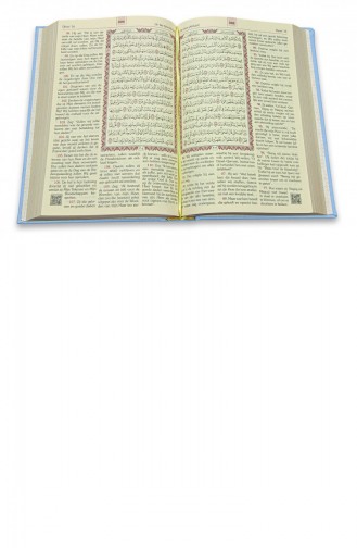 Felemenkçe Mealli Orta Boy Kuranı Kerim Mavi Hollandaca Quran Kerim En Nederlandse Vertaling 4897654305110