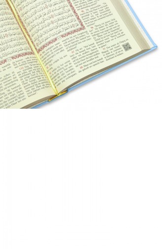 Felemenkçe Mealli Orta Boy Kuranı Kerim Mavi Hollandaca Quran Kerim En Nederlandse Vertaling 4897654305110