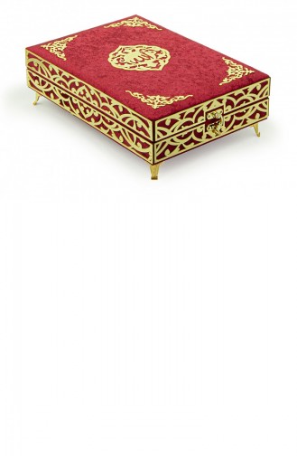 Sema Series – Ensemble De Coran Recouvert De Velours Coffret Cadeau Rouge Bordeaux 4897654305176 4897654305176
