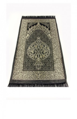 Kopftuch-Gebetsteppich-Set Geeignet Für Bundles Und Mawlid Schwarz Mit Gebetsperlen 4897654305342 4897654305342