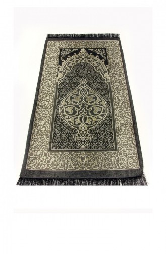 Ensemble De Tapis De Prière Avec Foulard Adapté Aux Paquets Et Au Mawlid Noir Avec Perles De Prière 4897654305342 4897654305342