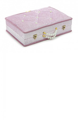 Dowry Box Prayer Rug Set With Storage Suitable For Groom And Bride Bundle Gift Shawl Quran Set Pink 4897654305412 4897654305412