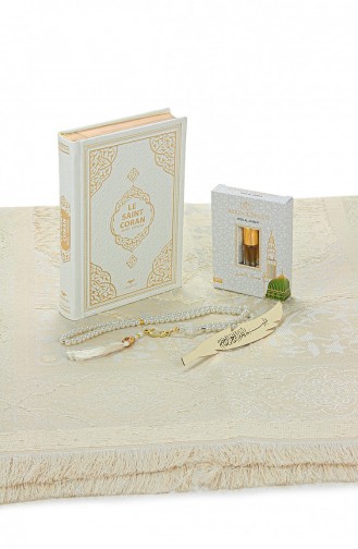 French Meaning Medina Calligraphy Quran And Prayer Rug Set White 4897654305472 4897654305472