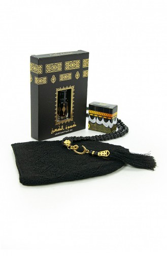 Special Boxed Gift Dowry Prayer Rug Set Suitable For The Groom`s Package Black 4897654305512 4897654305512