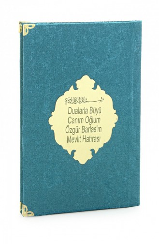 Preiswertes Mit Samt überzogenes Yasin-Buch Personalisiertes Plexiglas Mittlere Größe Mevlit-Geschenk Ölfarbe 4897654305532 4897654305532