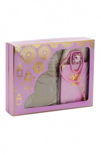 Special Prayer Dress And Prayer Rug Set For Women Pink 9789753899862 9789753899862