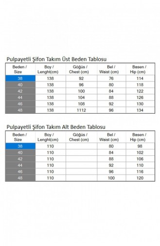 Pulpayetli Şifon Takım Siyah 19190