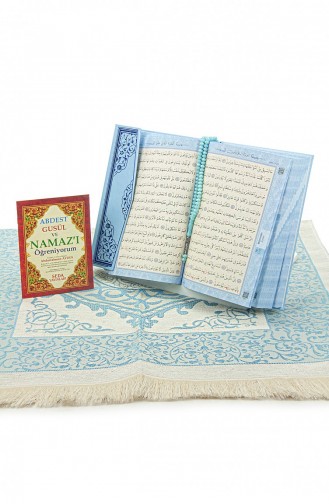 Koran- Und Gebetsteppich-Set Mit Rahle Für Meinen Sohn Blau 4897654305871 4897654305871