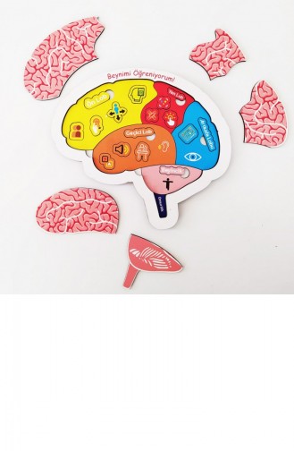 لعبة أحجية خشبية I`m Learning My Brain لعبة مساعدة تعليمية للأطفال من سن 5 سنوات فما فوق 4897654305977 4897654305977