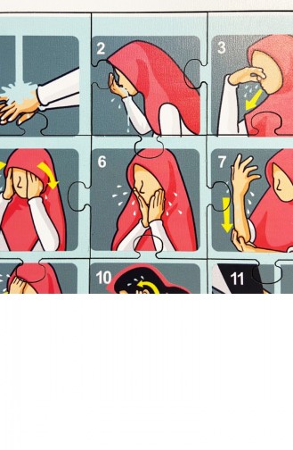 J`apprends L`Islam Puzzle Qui Enseigne La Prière Puzzle En Bois Fille Enfant Puzzle Aide à L`éducation Jouet Pour 3 Ans Et Plus 4897654305979 4897654305979