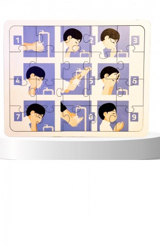 „I`m Learning Islam“-Puzzle Das Die Gebetswaschung Lehrt Holzpuzzle Für Jungen Puzzle Bildungshilfsspielzeug Für Kinder Ab 3 Jahren 4897654305980 4897654305980