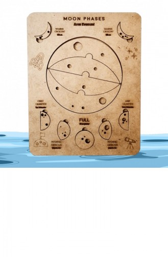 Phasen Des Mondes Puzzle Englisch Und Türkisch Lernspielzeug Lernhilfsspielzeug Für Kinder Ab 3 Jahren 4897654305985 4897654305985