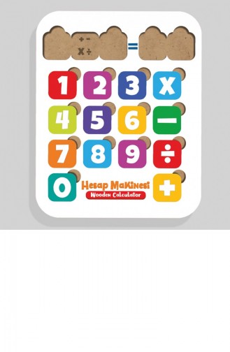 Hesap Makinesi Puzzle Dört İşlem Yapboz Ahşap Eğitici Oyuncak 4 Yaş Ve Üzeri Eğitime Yardımcı Oyuncak 4897654305987