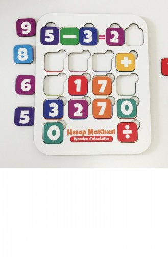 Hesap Makinesi Puzzle Dört İşlem Yapboz Ahşap Eğitici Oyuncak 4 Yaş Ve Üzeri Eğitime Yardımcı Oyuncak 4897654305987