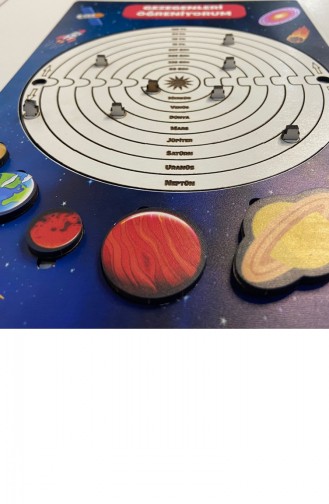 Ahşap Gezegenleri Öğreniyorum Puzzle Gezegen Yapboz Eğitici Oyuncak 4 Yaş Ve Üzeri Eğitime Yardımcı Oyuncak 4897654305989