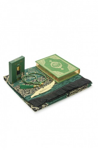 Duitse Betekenis Medina Kalligrafie Koran En Gebedsmat Set Groen 4897654306264 4897654306264