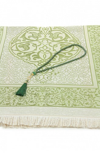 Mitgift-Gebetsteppich-Set Mit Perlen-Gebetsperlen Und Geschenkbox Passend Für Das Braut- Und Bräutigam-Paket Grün 4897654306660 4897654306660