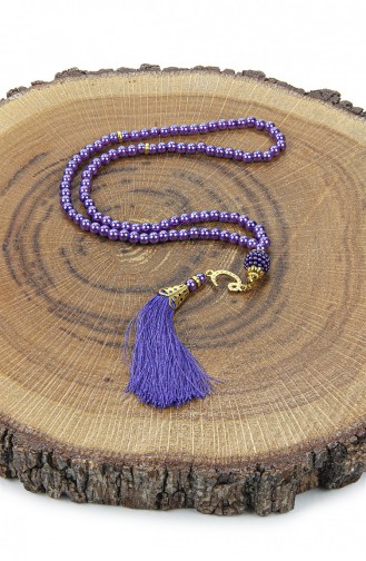 Mitgift-Gebetsteppich-Set Mit Perlen-Gebetsperlen Und Geschenkbox Passend Für Das Paket Von Braut Und Bräutigam Lila 4897654306662 4897654306662