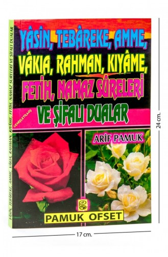 Yasin İ Şerif Boek Yasin Met Vijf Rozen Middelgroot 224 Pagina`s Pamuk Publishing House Mawlid Gift 9786054496730 9786054496730