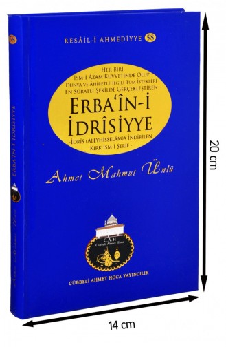 Cübbeli Ahmet Hoca Erbaini İdrisiyye Kitabı 1158 9786054814480