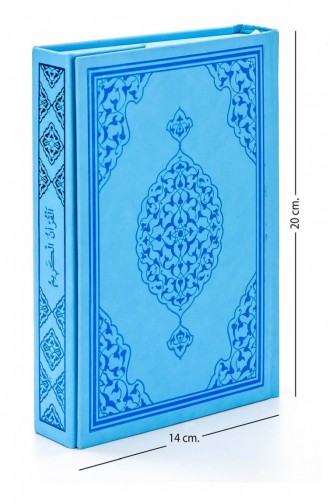 Quran Plain Arabic Hafiz Size Blue Merve Publishing House Computer Line 9786055242435 9786055242435