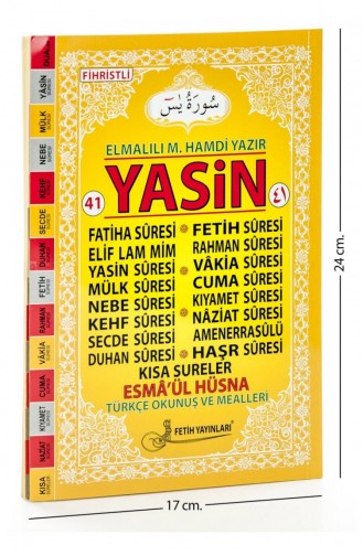 41 Yasin-Buch Mittlerer Größe 128 Seiten Fetih Publications Mevlid Gift 9786056140686 9786056140686