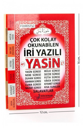 Yasin Livre Sac Taille 128 Pages Grand Texte Fetih Publications Mevlid Cadeau 9786056157653 9786056157653