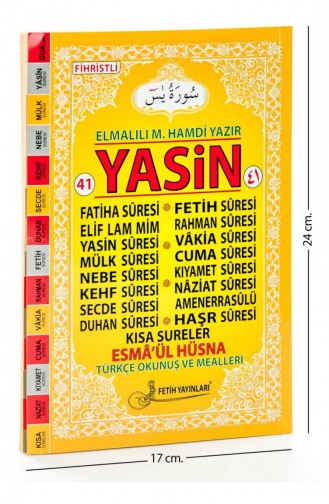 41 Yasin Boek Rahle Boy 128 Pagina`s Fetih Publicaties Mevlid Gift 9786056157660 9786056157660