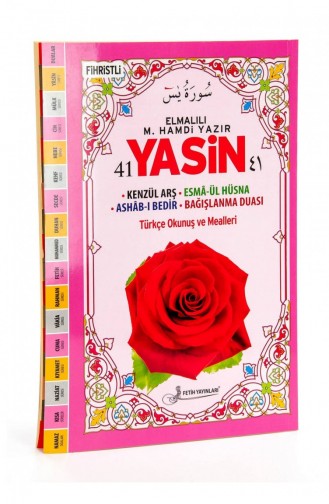 41 Yasin Boek Rahle Boy 160 Pagina`s Elmalılı M Hamdi Yazır Meali Fetih Publicaties Mevlid Gift 9786058790964 9786058790964