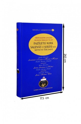 Cübbeli Ahmed Hodja Virtuous Forty Salavat I Şerife Book 1134 9786059010351 9786059010351