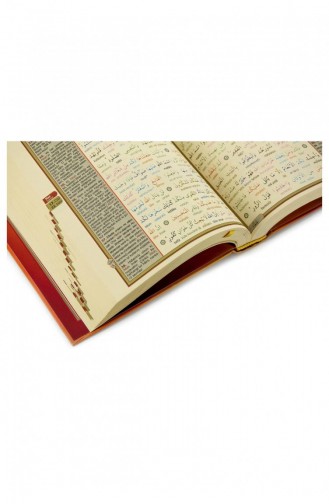 Quran Interlinear Transcript And Tajwid With Turkish Word Reading And Word Meal Medium Size Computer With Line 9789944199698 9789944199698