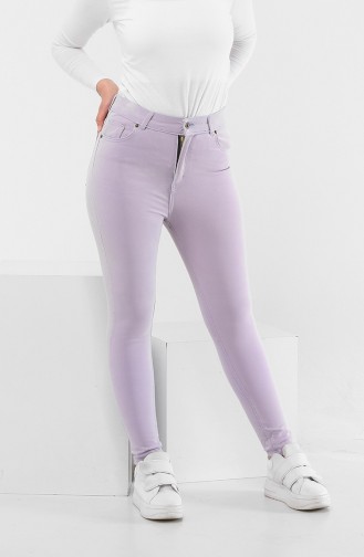 Dar Paça Kot Pantolon 30491-02 Lila